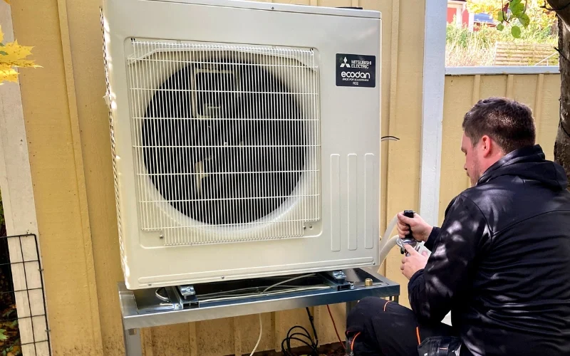 Service och felsökning av luftvärmepump